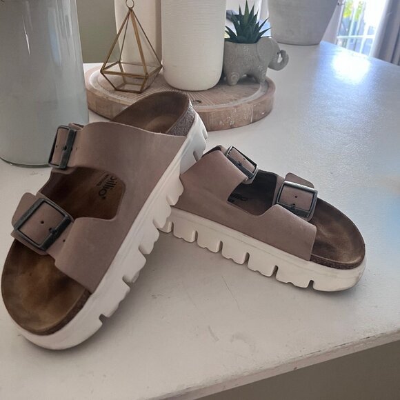 Birkenstock Arizona Papilio Platform Sandal - Genuine Leather - Picture 1 of 5